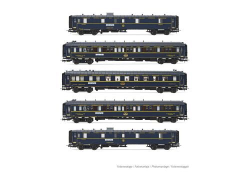 Rivarossi HR4384 CIWL 5 Wagen Orient-Express 2x D  1x WR  2x WL  140 jähriges Jubiläum Ep.. II